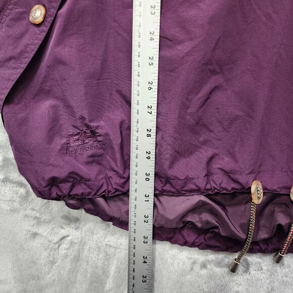 Vintage Helly Hansen Jacket Mens M Purple 1/2 Zip Pullover Windbreaker Vented - Picture 11 of 12